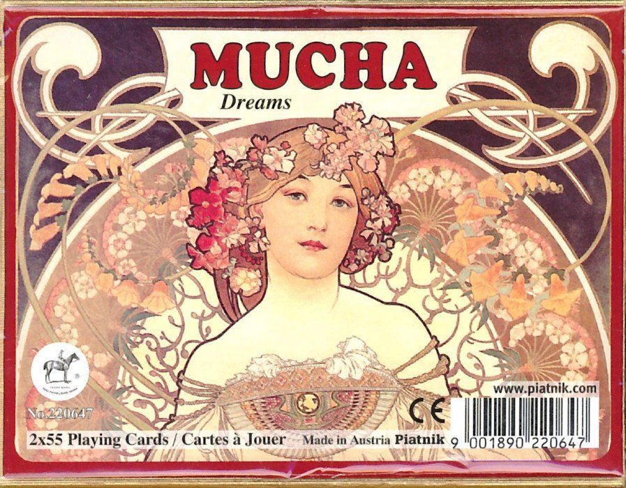Hrací karty Žolík (Kanasta) - Mucha: Sny, PIATNIK - obrázek 1