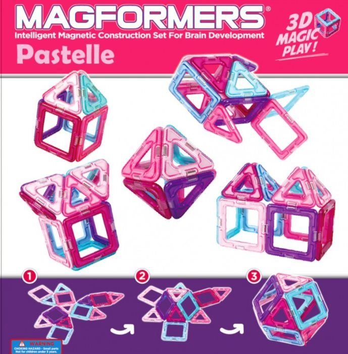 Magnetická stavebnice MAGFORMERS Pastelle Set - obrázek 2