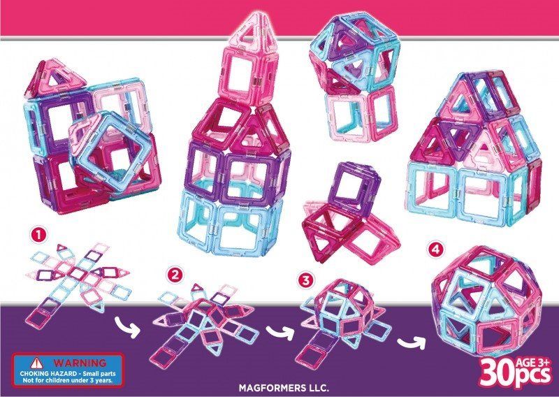 Magnetická stavebnice MAGFORMERS Pastelle Set - obrázek 4