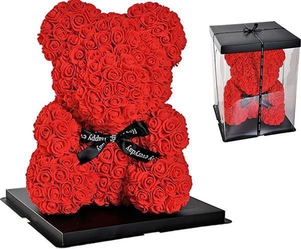 iMex Toys Medvídek z růží 40cm v dárkovém balení - obrázek 1