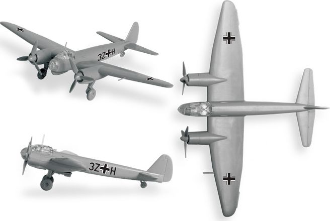ZVEZDA Wargames (WWII) letadlo 6186 - Junkers Ju-88A4 (1:200) - obrázek 2