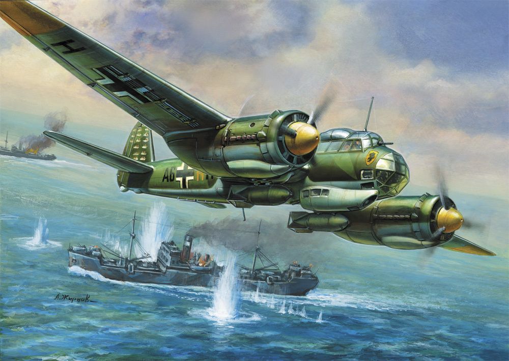ZVEZDA Wargames (WWII) letadlo 6186 - Junkers Ju-88A4 (1:200) - obrázek 5