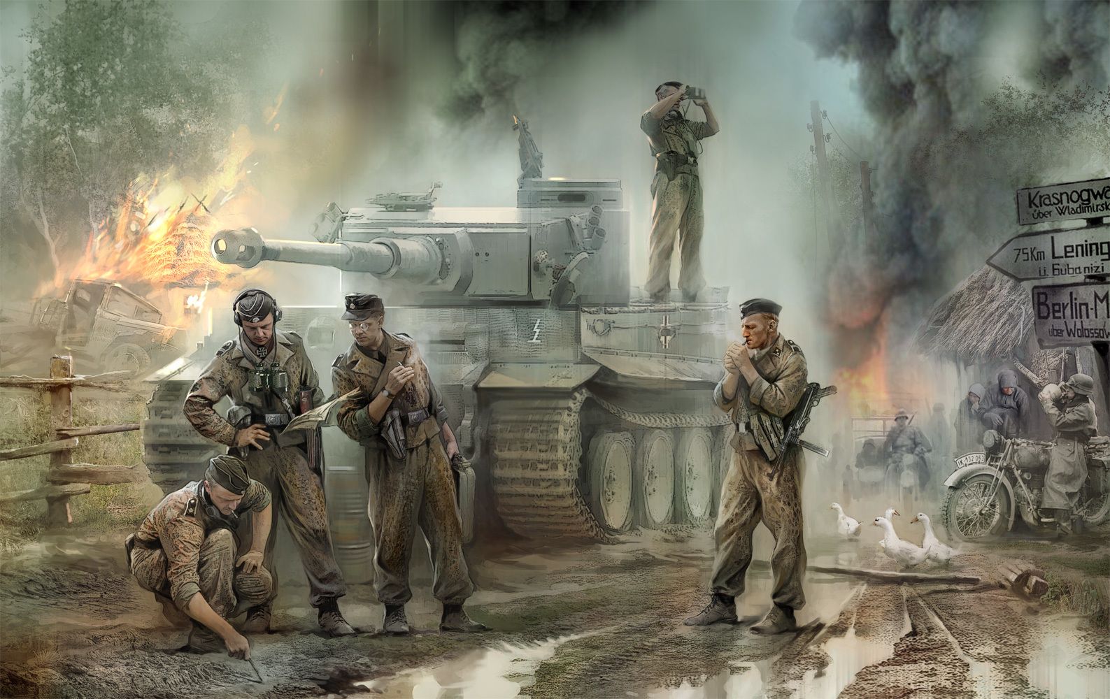 ZVEZDA Model Kit figurky 3614 - German Tank Crew (1943-1945) (1:35) - obrázek 2