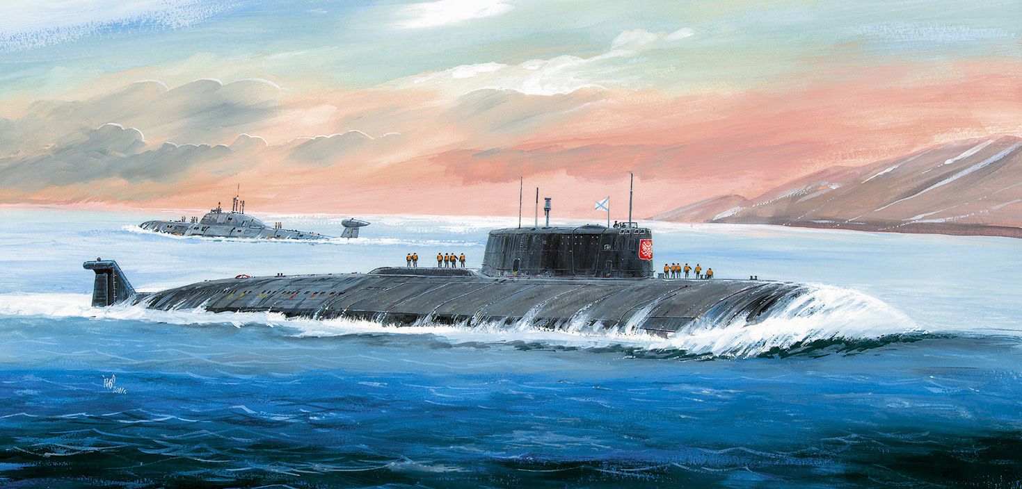 ZVEZDA Model Kit ponorka 9007 - Nuclear Submarine APL "Kursk" (1:350) - obrázek 2