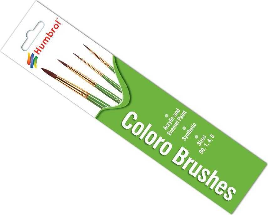 Humbrol Coloro Brush Pack AG4050 - sada štětců (velikost 00/1/4/8) - obrázek 2