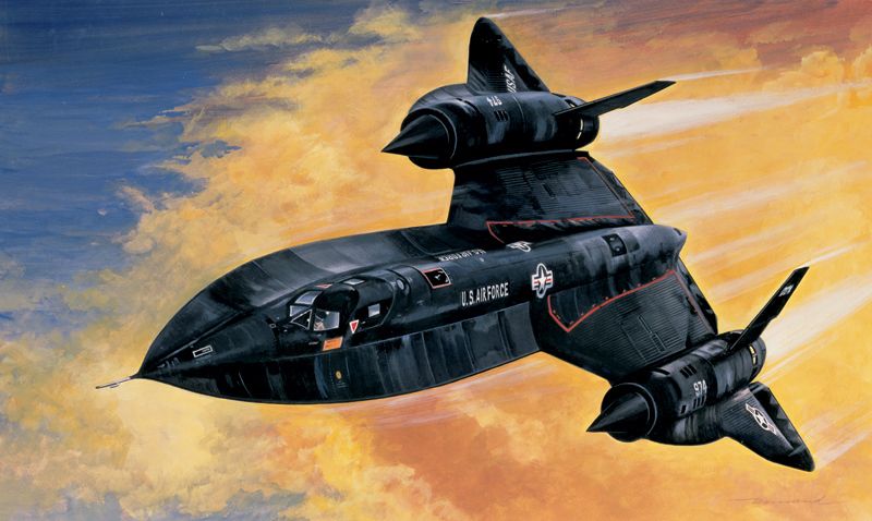 ITALERI Model Kit letadlo 0145 - SR-71 BLACKBIRD with DRONE (1:72) - obrázek 1