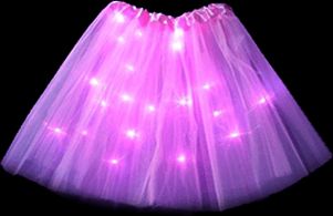 AUR LED svítící sukně - růžová - obrázek 1