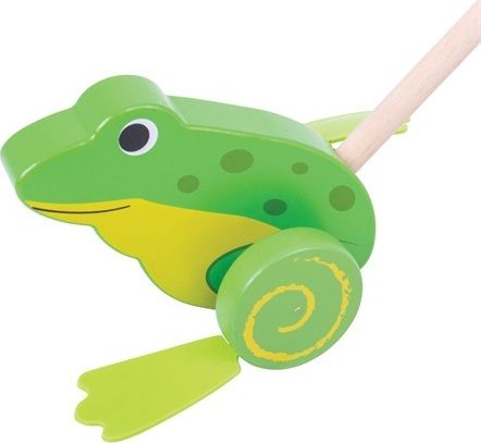 BIGJIGS TOYS Bigjigs Baby Dřevěný jezdík Žabička - obrázek 1