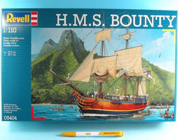 REVELL Plastic ModelKit loď 05404 - H.M.S. Bounty (1:110) - obrázek 1