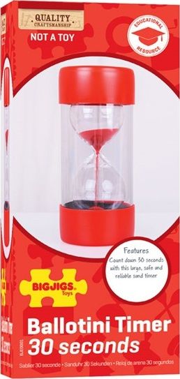Bigjigs Toys velké přesýpací hodiny 30 sekund - obrázek 2