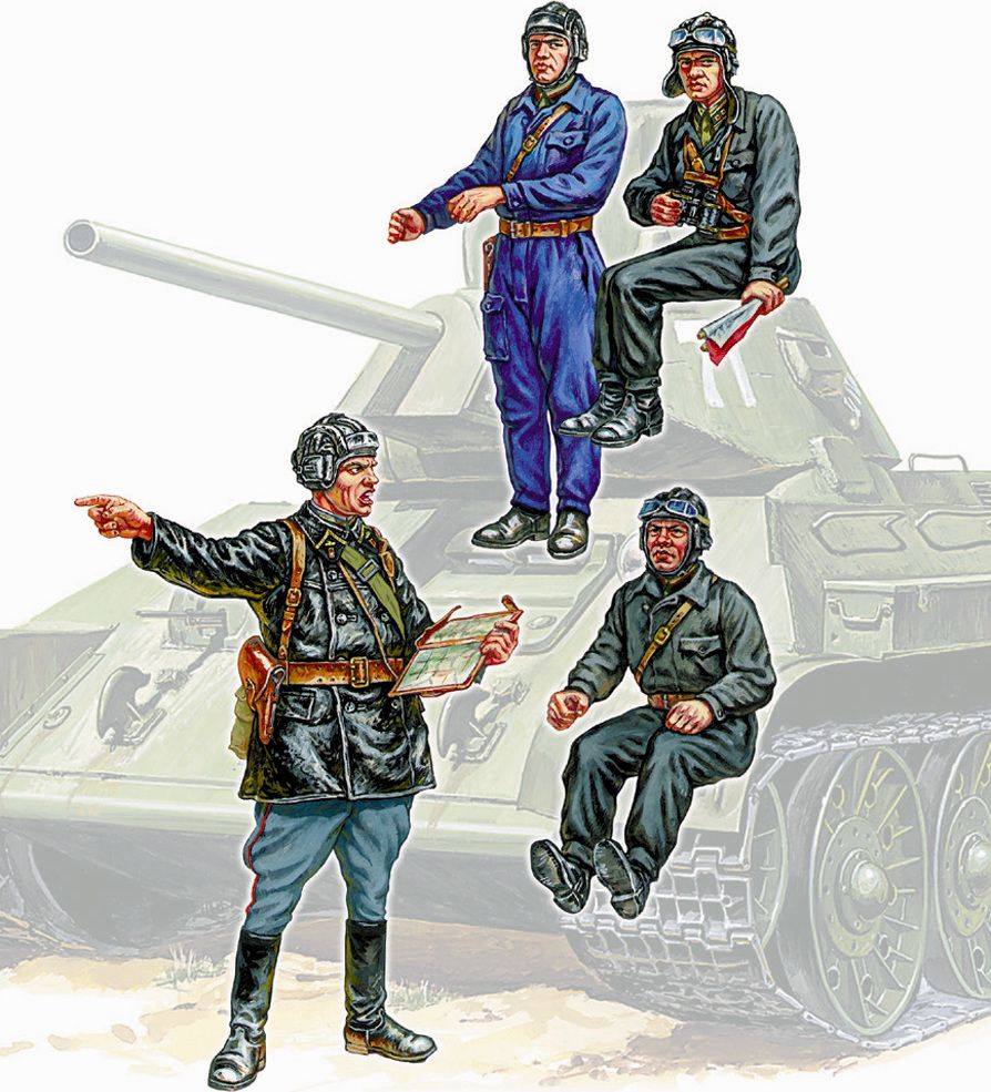 ZVEZDA Model Kit figurky 3504 - Soviet Tank Crew (1:35) - obrázek 2