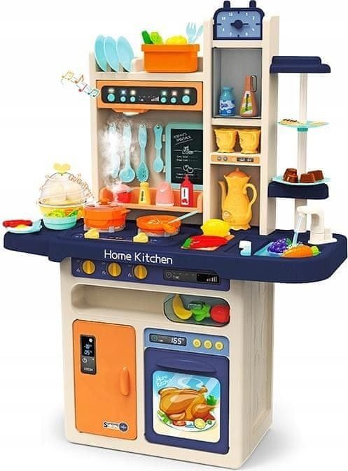 iMex Toys Dětská kuchyňka XXL se zvuky a tekoucí vodou modrá - obrázek 1