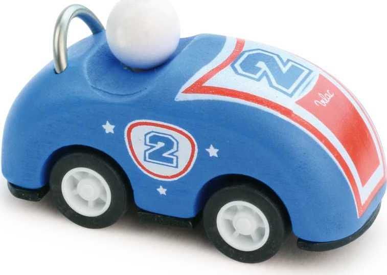 Vilac Dřevěné závodní auto kabriolet na natahování 1 ks - obrázek 4
