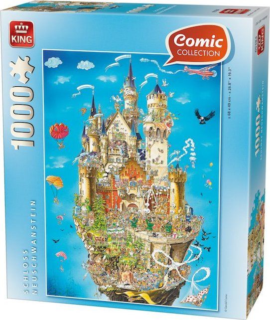 KING Puzzle Zámek Neuschwanstein 1000 dílků - obrázek 2