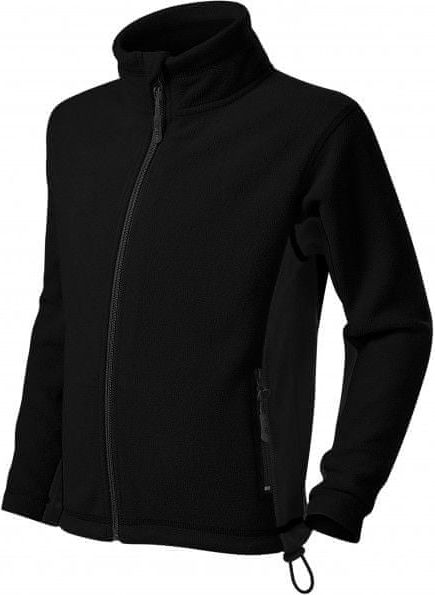 Malfini Levná dětská fleecová bunda kontrastní - černá - obrázek 1