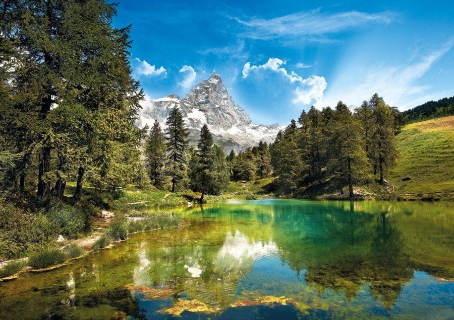 Clementoni - Puzzle 1500, Modré jezero - obrázek 1