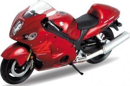 Welly - Motocykl Suzuki Hayabusa model 1:18 červený - obrázek 1
