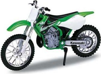 Welly - Motocykl Kawasaki KX 250 model 1:18 zelená - obrázek 1