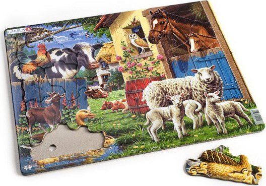 LARSEN Puzzle Domácí zvířata 23 dílků - obrázek 2