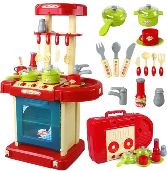 iMex Toys Velká kuchyňka pro děti v kufříku - obrázek 1