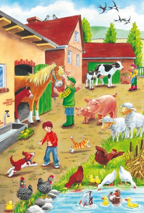 SCHMIDT Puzzle Na farmě 3x24 dílků - obrázek 2