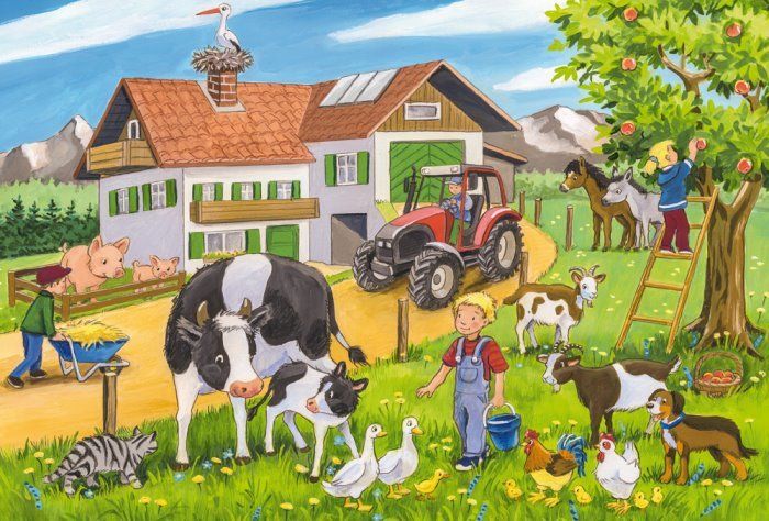 SCHMIDT Puzzle Na farmě 3x24 dílků - obrázek 3