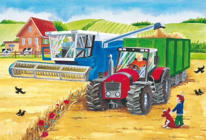 SCHMIDT Puzzle Na farmě 3x24 dílků - obrázek 4