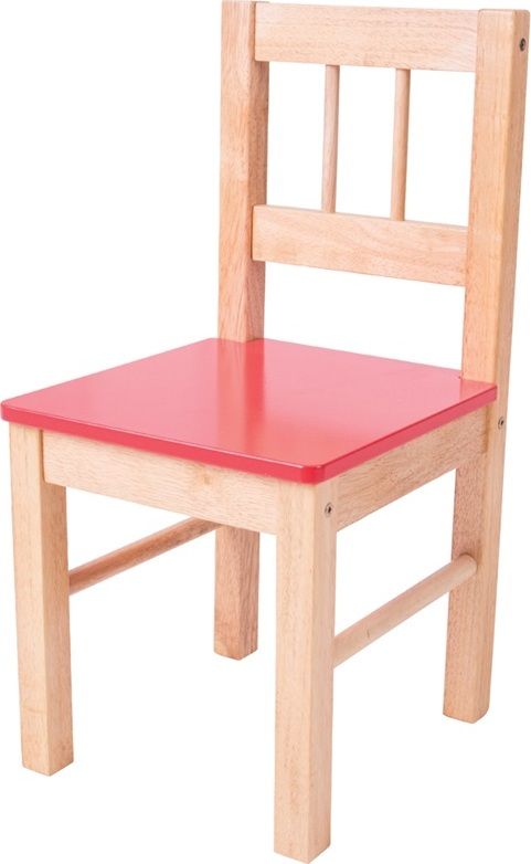 Bigjigs Toys Dřevěná židle červená - obrázek 1