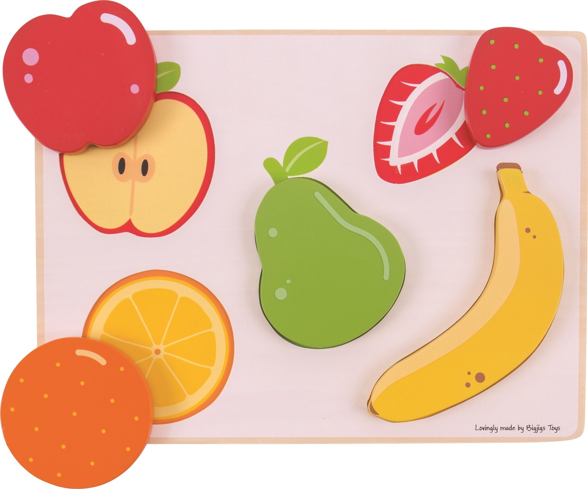 Bigjigs Toys Vkládací puzzle ovoce - obrázek 2
