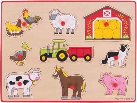 Bigjigs Toys Vkládací puzzle farma - obrázek 1