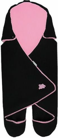 Babyrenka Babyrenka zavinovačka do autosedačky Basic Fleece černá pink - obrázek 1