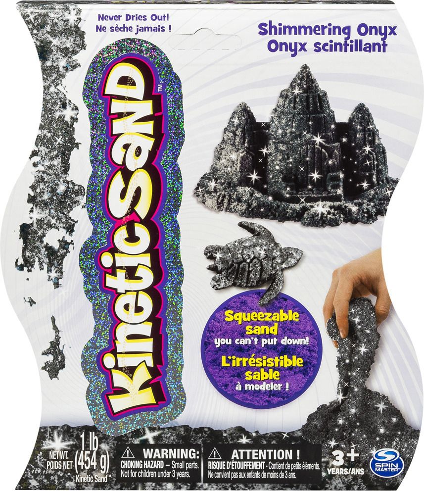 Kinetický písek - Balení 1lb/454 g Metalic zlatá nebo stříbrná - obrázek 4