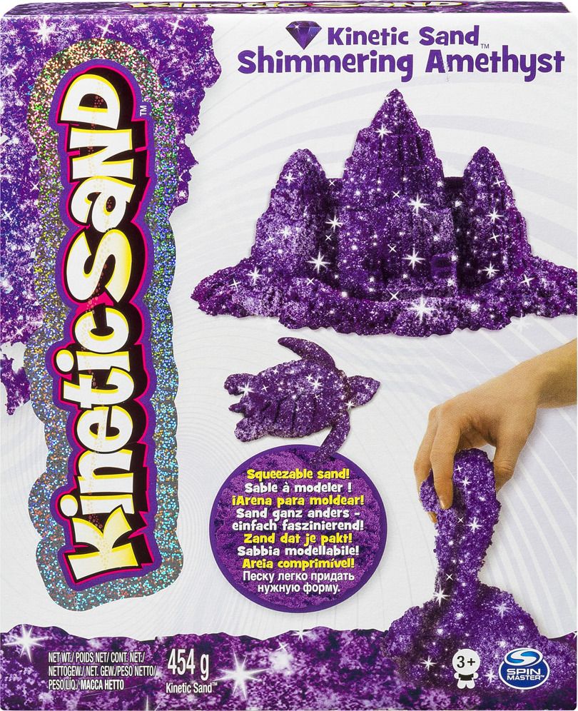 Kinetický písek - Balení 1lb/454 g Metalic zlatá nebo stříbrná - obrázek 7