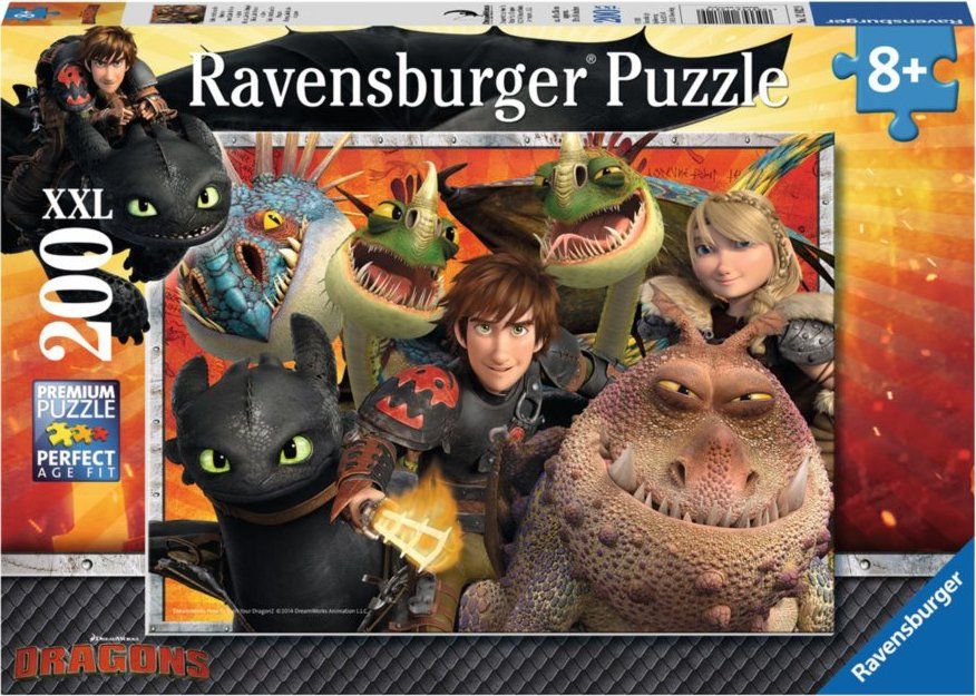 RAVENSBURGER Puzzle Jak vycvičit draka XXL , 200 dílků - obrázek 2