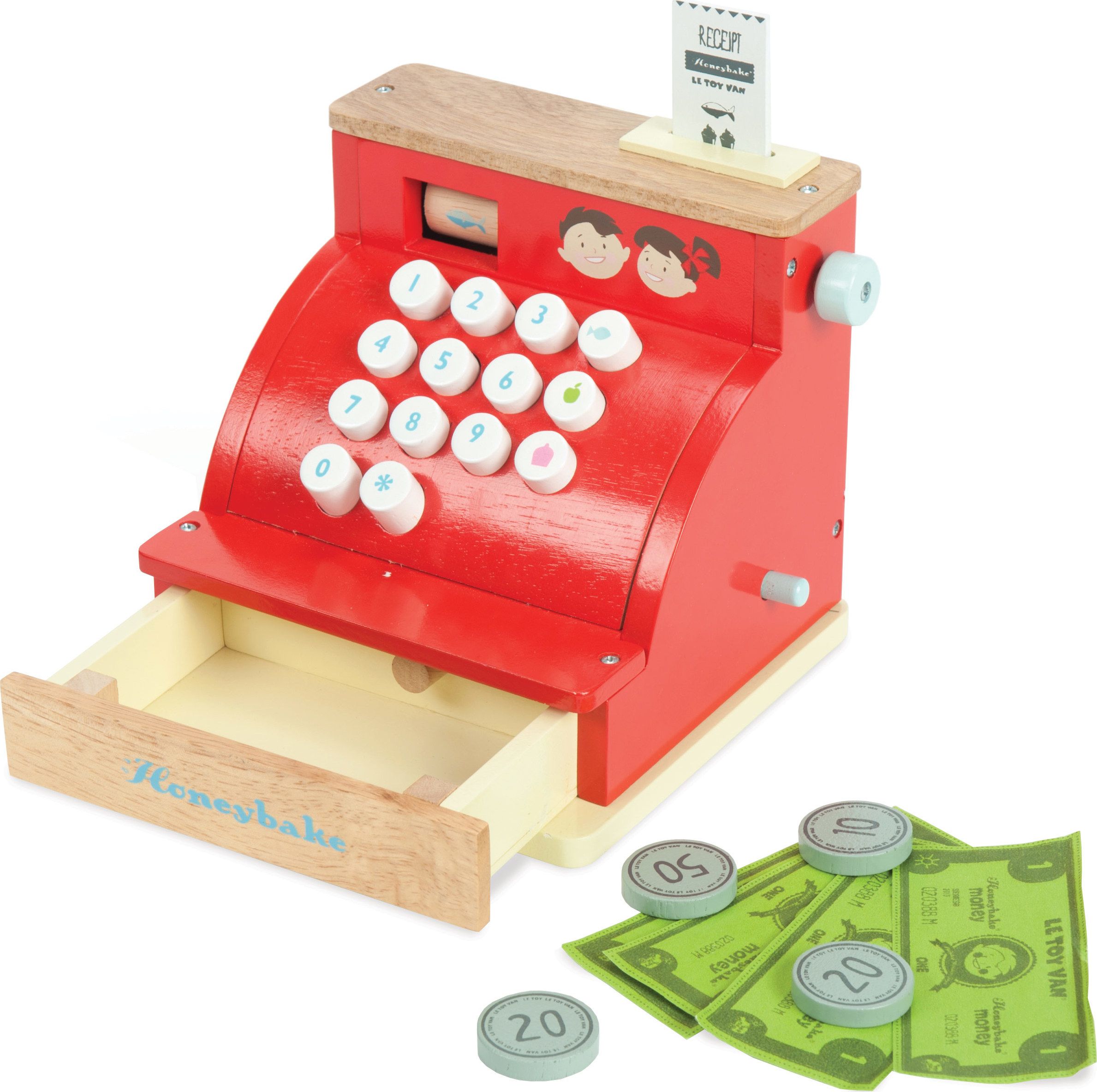 Le Toy Van Pokladna červená - obrázek 1