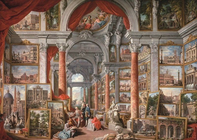 Art puzzle Puzzle Gallery With Views of Modern Rome, 1757 2000 dílků - obrázek 1