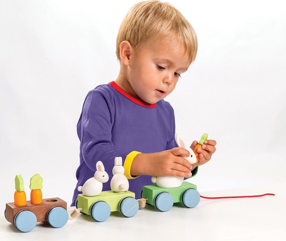 Le Toy Van Petilou Vláček králíček - obrázek 2