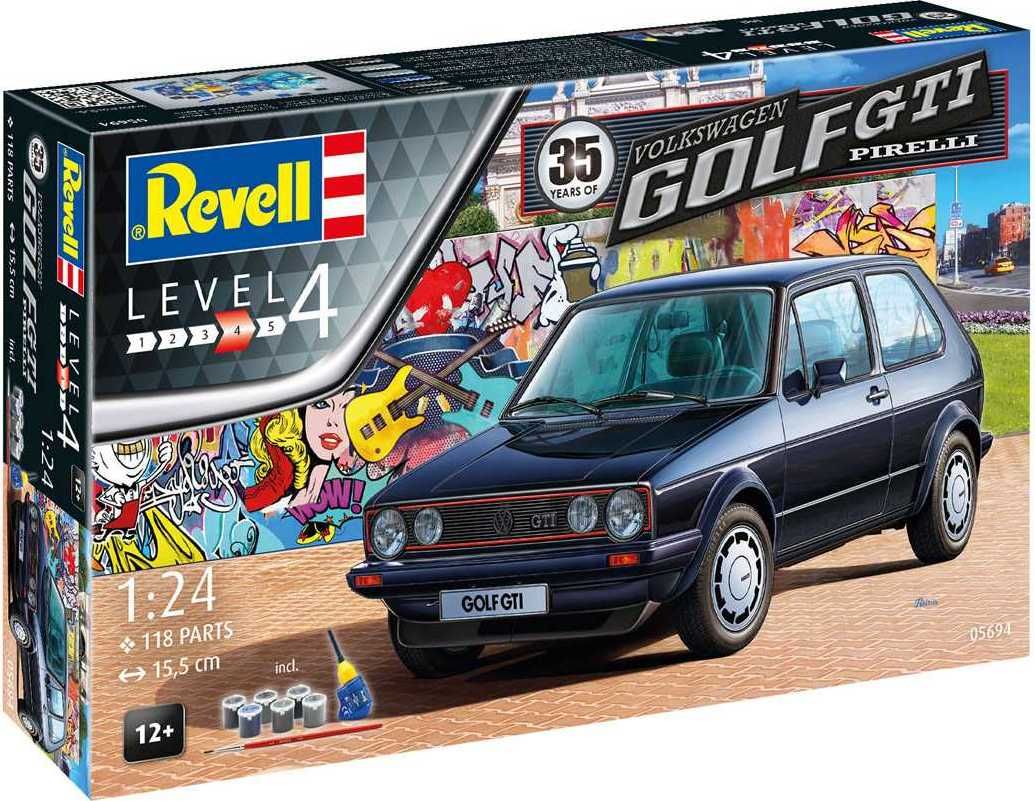 REVELL Gift-Set auto 05694 - 35 Years VW Golf 1 GTi Pirelli (1:24) - obrázek 1