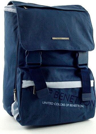 Benetton Školní batoh , na přezky modrá - obrázek 1
