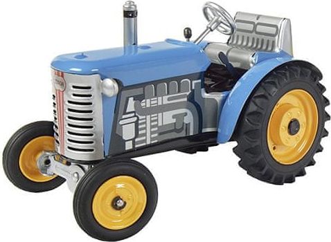 KOVAP Traktor Zetor, modrý, žluté kov. disky - obrázek 1