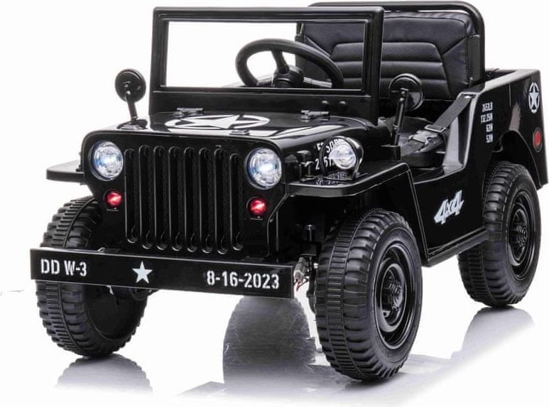 Beneo Elektrické autíčko USA ARMY Jednomístné 12V, MP3 Přehrávač se vstupem USB/AUX, Zadní pohon - obrázek 1