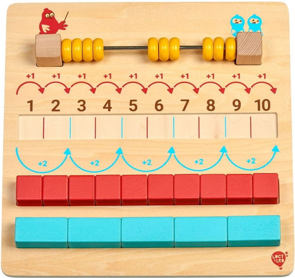 Lucy&Leo 251 Moje první matematická hra počítání - dřevěná herní sada - obrázek 1