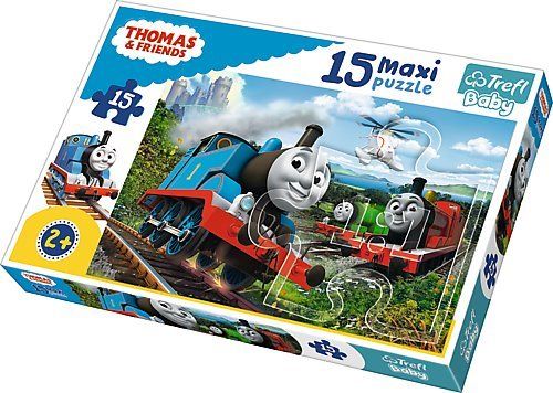TREFL Puzzle Mašinka Tomáš: Dobrodružná jízda MAXI 15 dílků - obrázek 2