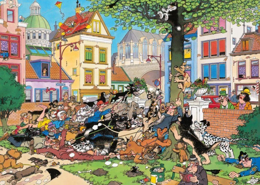 JUMBO Puzzle Chyťte tu kočku! 1000 dílků - obrázek 1