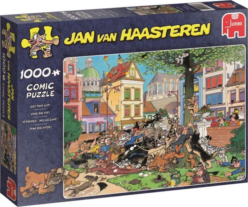 JUMBO Puzzle Chyťte tu kočku! 1000 dílků - obrázek 2