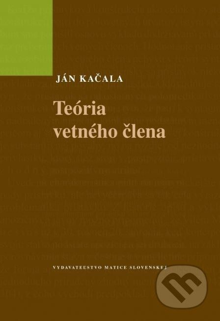 Teória vetného člena - Ján Kačala - obrázek 1
