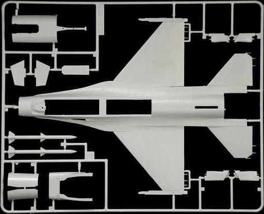 ITALERI Model Kit letadlo 2786 - F-16A Fighting Falcon (1:48) - obrázek 11