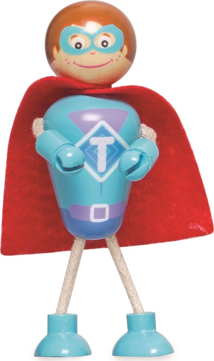 Tidlo Dřevěné postavičky Superhrdinové - obrázek 5