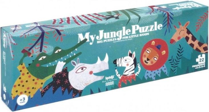 Moulin Roty LONDJI Velké puzzle Jungle - 22 dílků - obrázek 1
