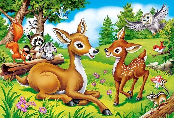 CASTORLAND Puzzle Koloušek s maminkou MAXI 40 dílků - obrázek 1